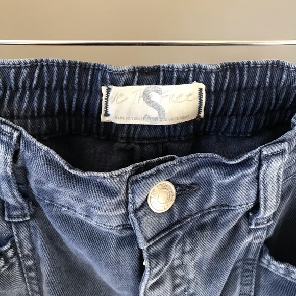 Free People Cargo Jeans Blue - Picture 7 of 8